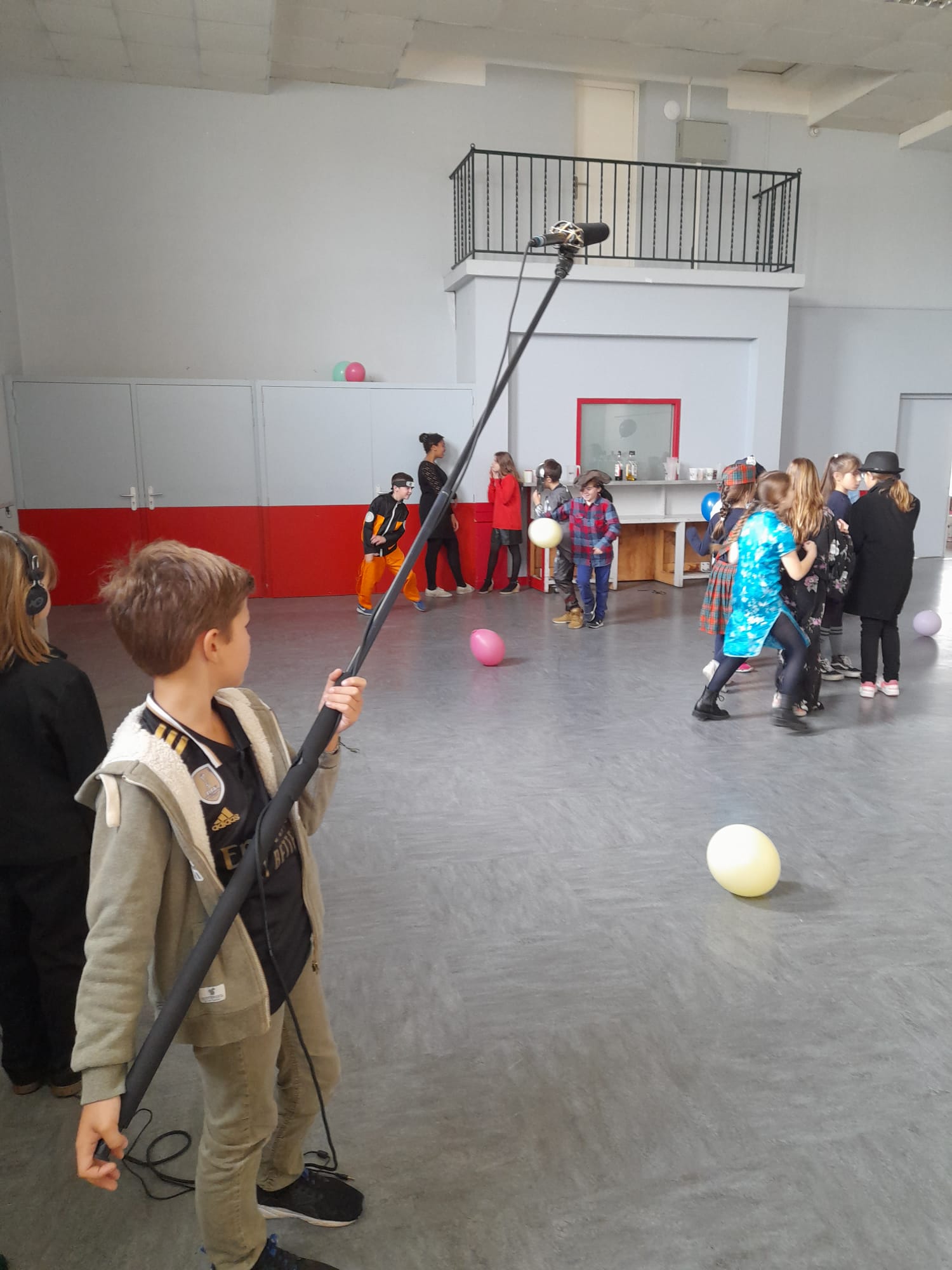 classe cinéma à l'école d'Angresse